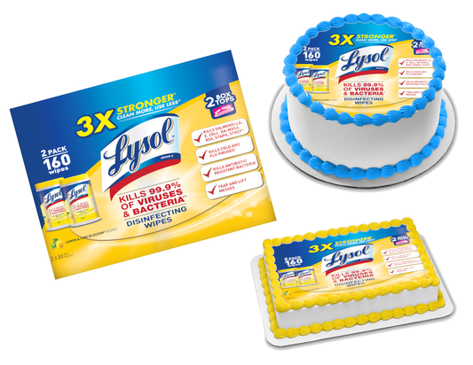 Lysol Label Edible Image Frosting Sheet #1 (70+ sizes)