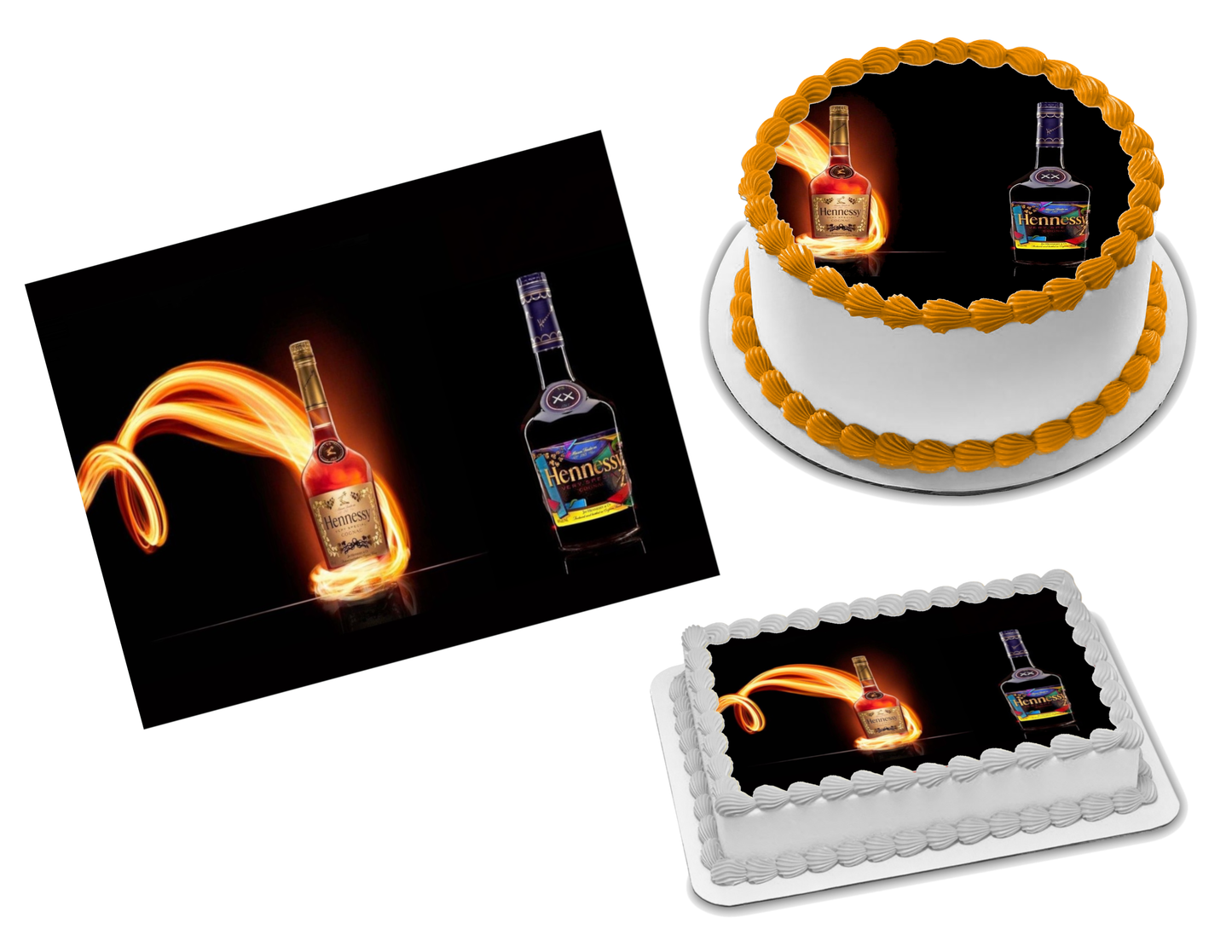 Hennessy Edible Image Frosting Sheet #1 (70+ sizes)