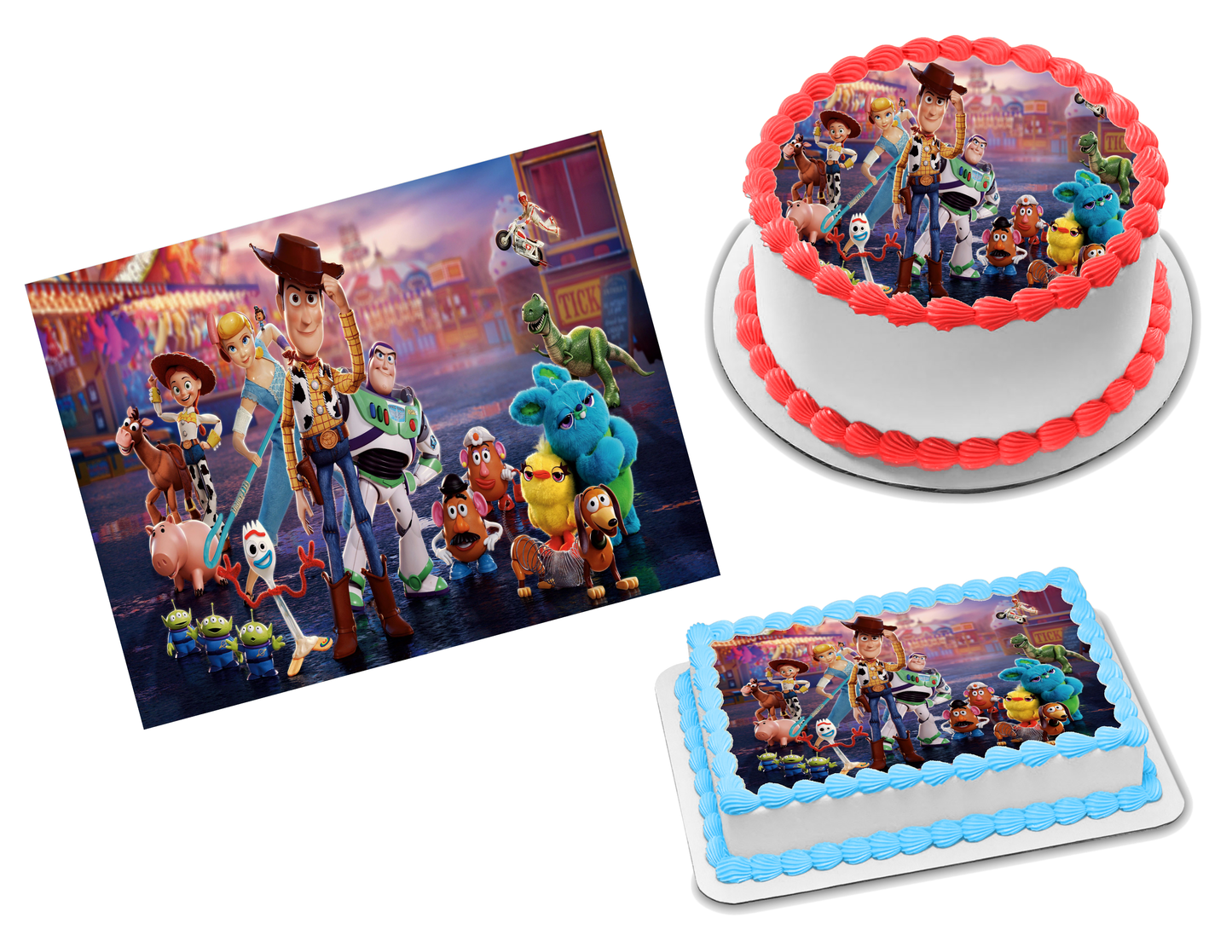 Toy Story 4 Edible Image Frosting Sheet #1 (70+ sizes)