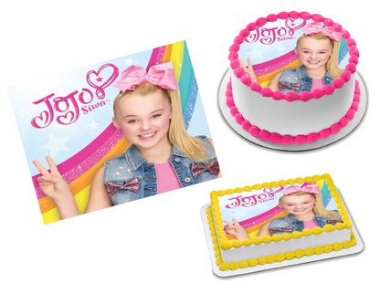 JoJo Siwa Edible Image Frosting Sheet #1 (70+ sizes)