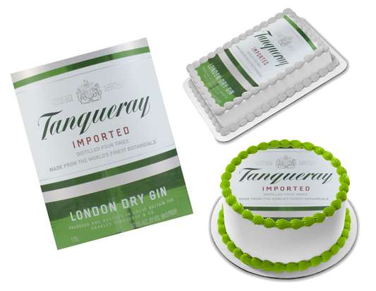 Tanqueray Gin Edible Image Frosting Sheet #1 (70+ sizes)