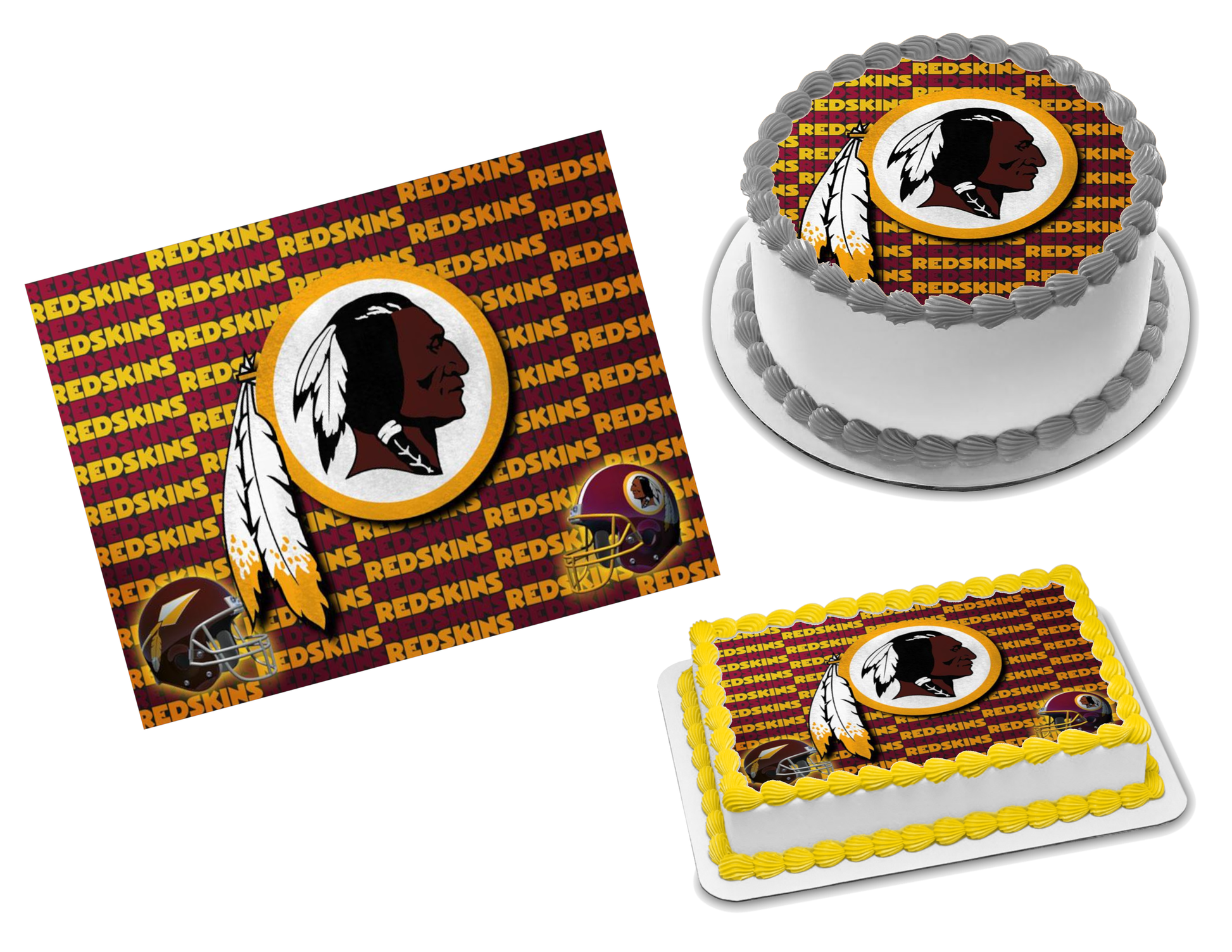 Washington Football Team Edible Image Frosting Sheet #1 (70+ sizes)