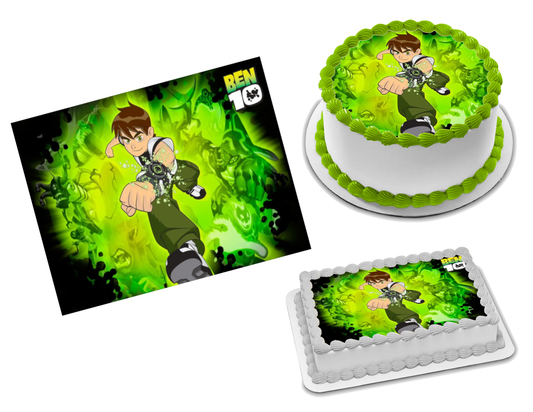 Ben 10 Edible Image Frosting Sheet #1 Topper (70+ sizes)