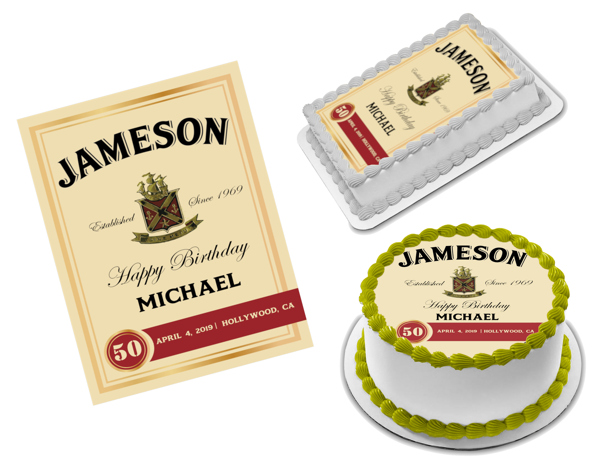 Jameson Edible Image Frosting Sheet #1 (70+ sizes)