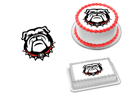 Georgia Bulldogs Edible Image Frosting Sheet #1 Topper (70+ sizes)