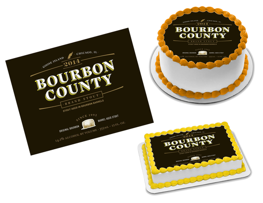 Bourbon County Edible Image Frosting Sheet #1 Topper (70+ sizes)