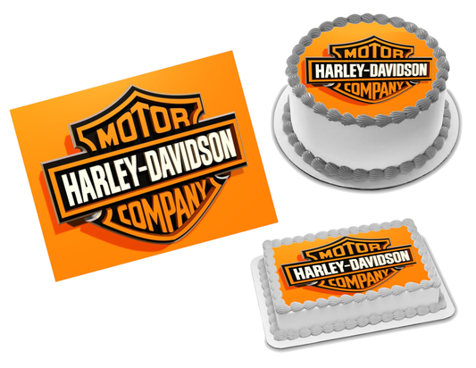 Harley Davidson Edible Image Frosting Sheet #1 (70+ sizes)