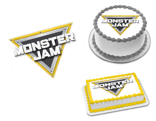 Monster Jam Logo Edible Image Frosting Sheet #1 (70+ sizes)