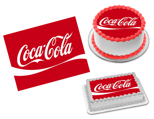 Coca Cola Edible Image Frosting Sheet #1 Topper (70+ sizes)