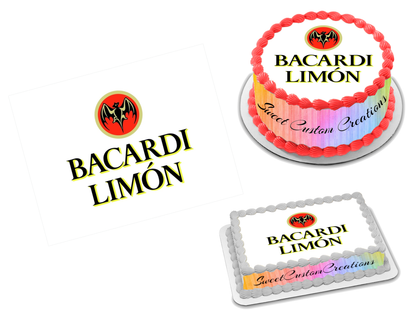 Bacardi Edible Image Frosting Sheet #1 Topper (70+ sizes)