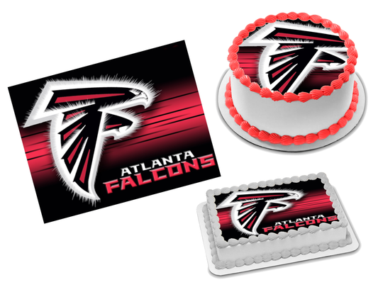 Atlanta Falcons Edible Image Frosting Sheet #10 Topper (70+ sizes)