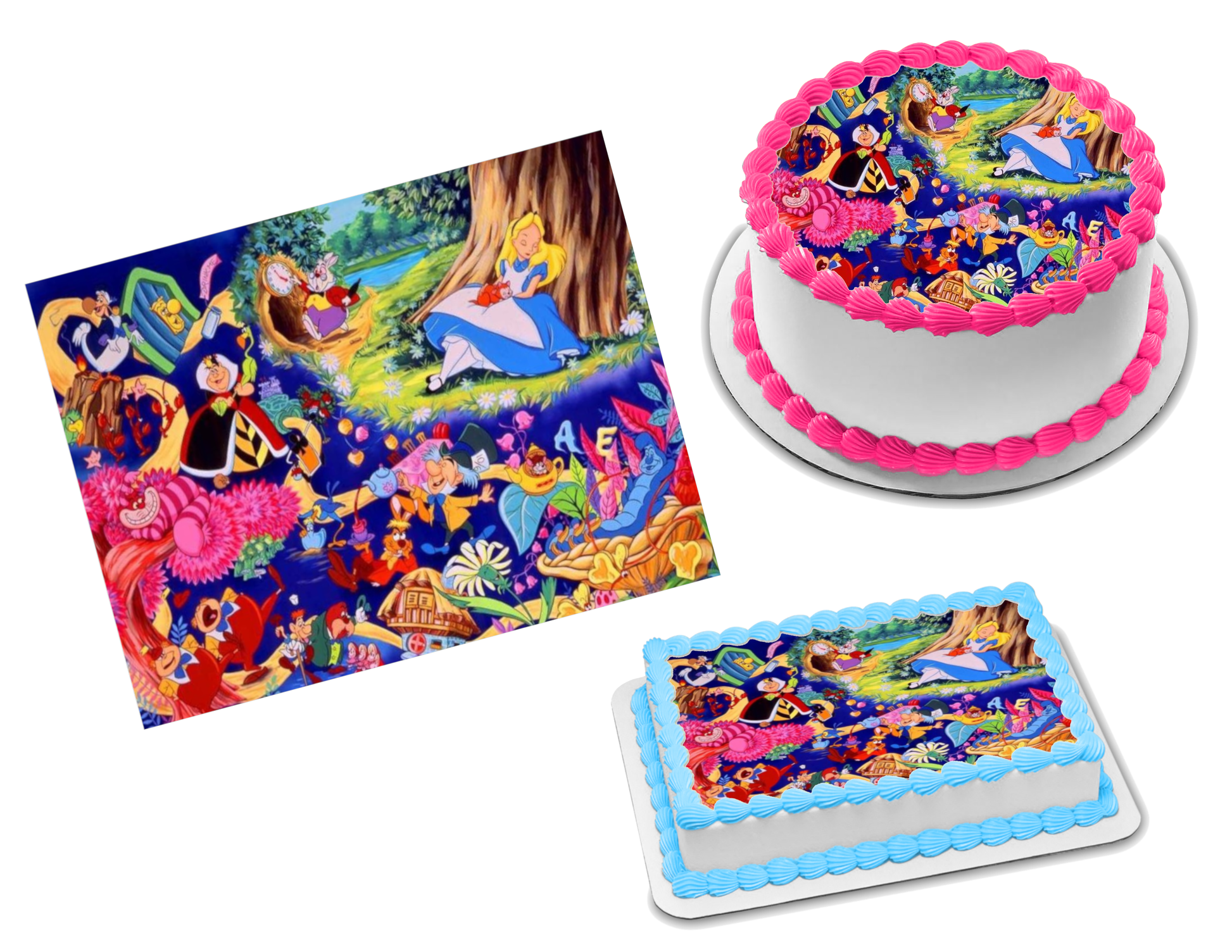 Alice in Wonderland Edible Image Frosting Sheet #1 (70+ sizes) – Sweet  Custom Creations