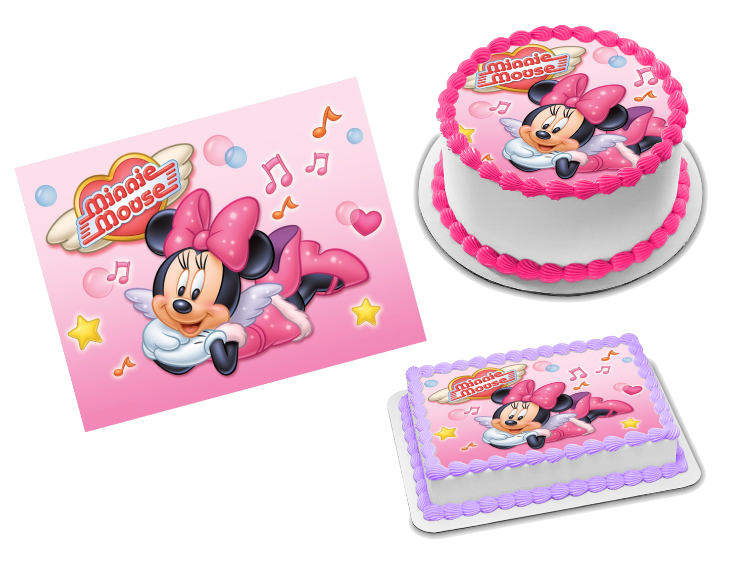 Minnie Mouse Edible Image Frosting Sheet #10 (70+ sizes)