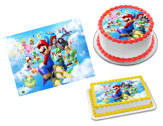 Super Mario Brothers Edible Image Frosting Sheet #10 (70+ sizes)