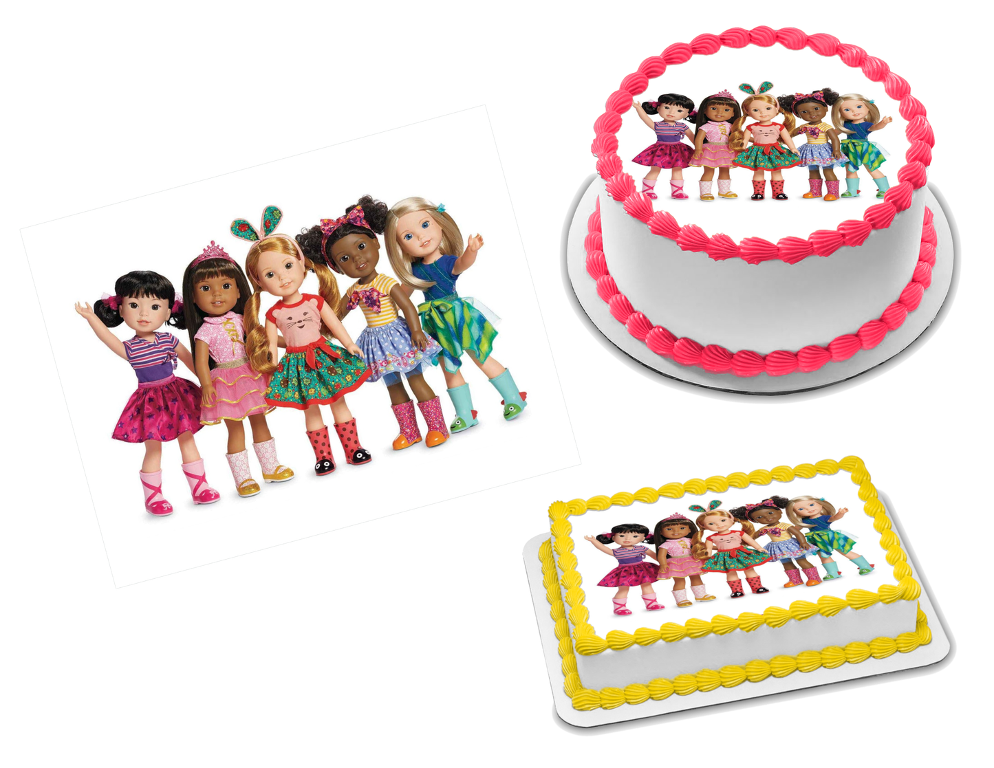 American Girl Doll Edible Image  Frosting Sheet #100 Topper (70+ sizes)