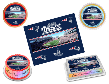 New England Patriots Edible Image Frosting Sheet #10 (70+ sizes)