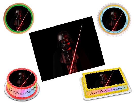 Darth Vader Star Wars Edible Image Frosting Sheet #10 (70+ sizes)