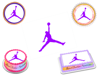 Jordan Jumpman Purple Edible Image Frosting Sheet #10 (70+ sizes)