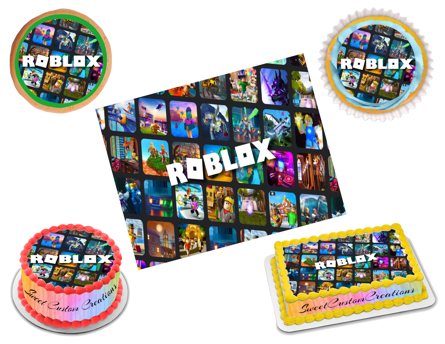 Roblox Edible Image Frosting Sheet #10 (70+ sizes)