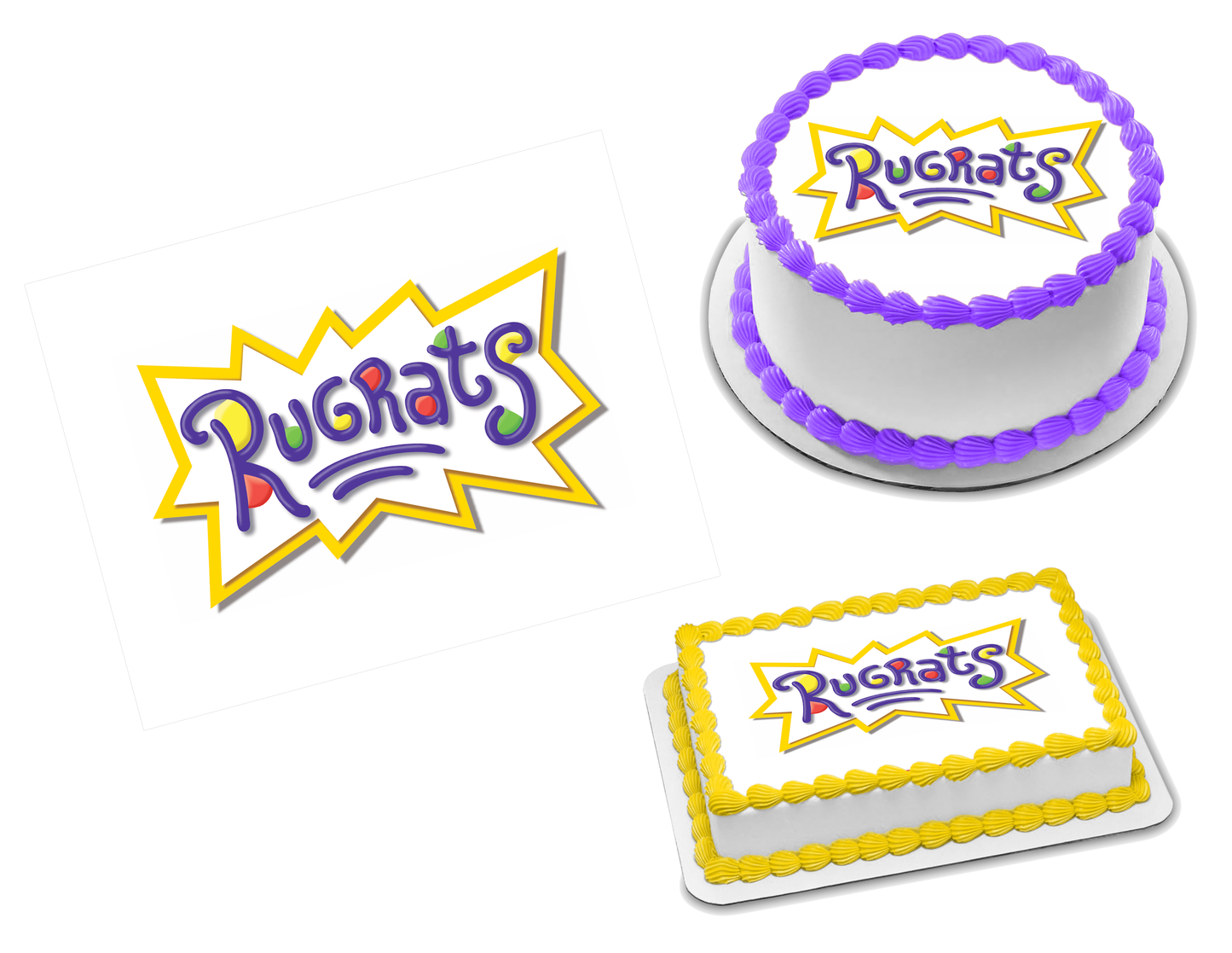 Rugrats Logo Edible Image Frosting Sheet #11 (70+ sizes)