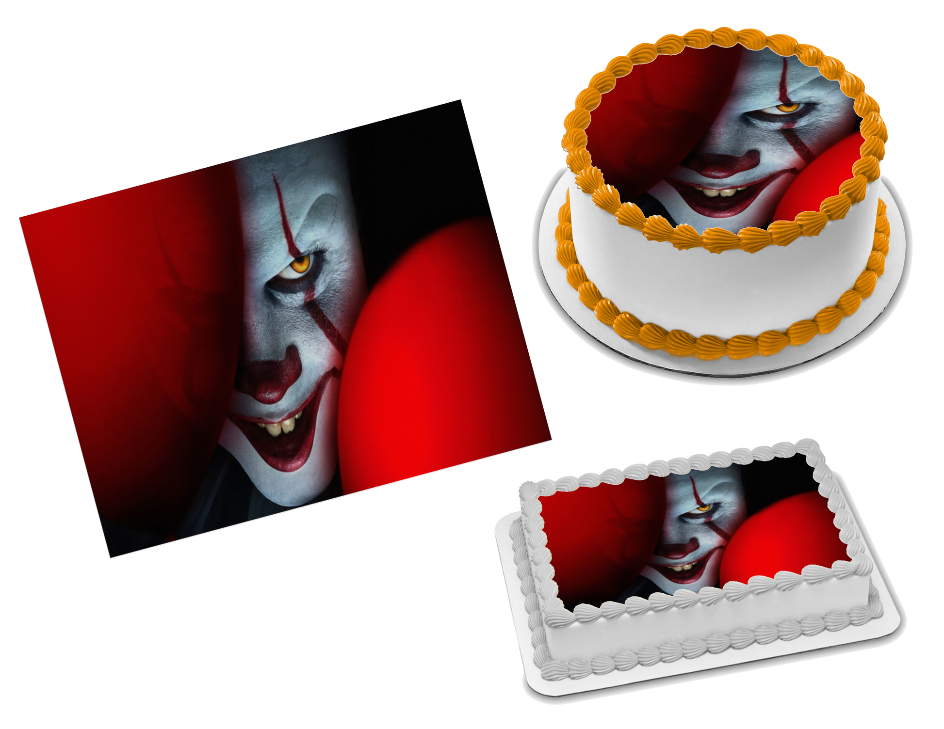 It Movie Pennywise Edible Image Frosting Sheet #11 (70+ sizes