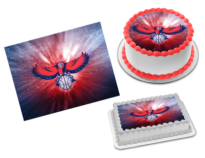 Atlanta Hawks Edible Image Frosting Sheet #11 Topper (70+ sizes)