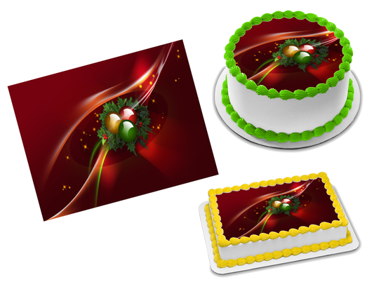 Christmas Edible Image Frosting Sheet #119 Topper (70+ sizes)
