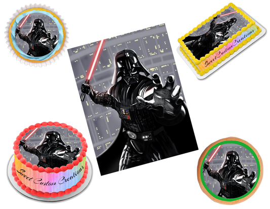 Darth Vader Star Wars Edible Image Frosting Sheet #11 (70+ sizes)