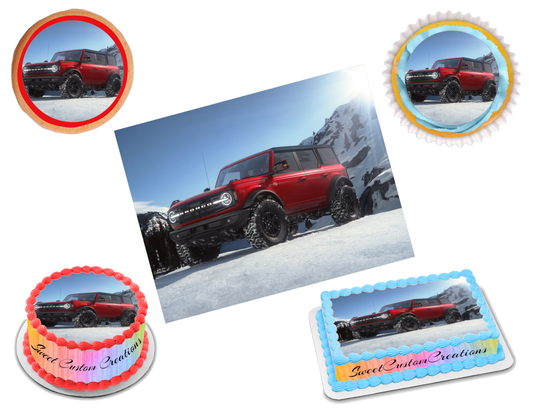 Ford Bronco Edible Image Frosting Sheet #11 (70+ sizes)