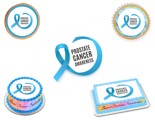 Prostate Cancer Awareness Edible Image Frosting Sheet #11 (70+ sizes)