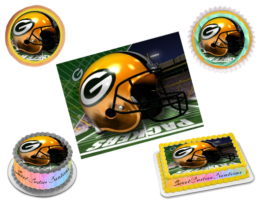 Green Bay Packers Edible Image Frosting Sheet #11 (70+ sizes)