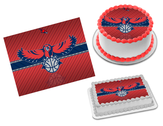 Atlanta Hawks Edible Image Frosting Sheet #12 Topper (70+ sizes)