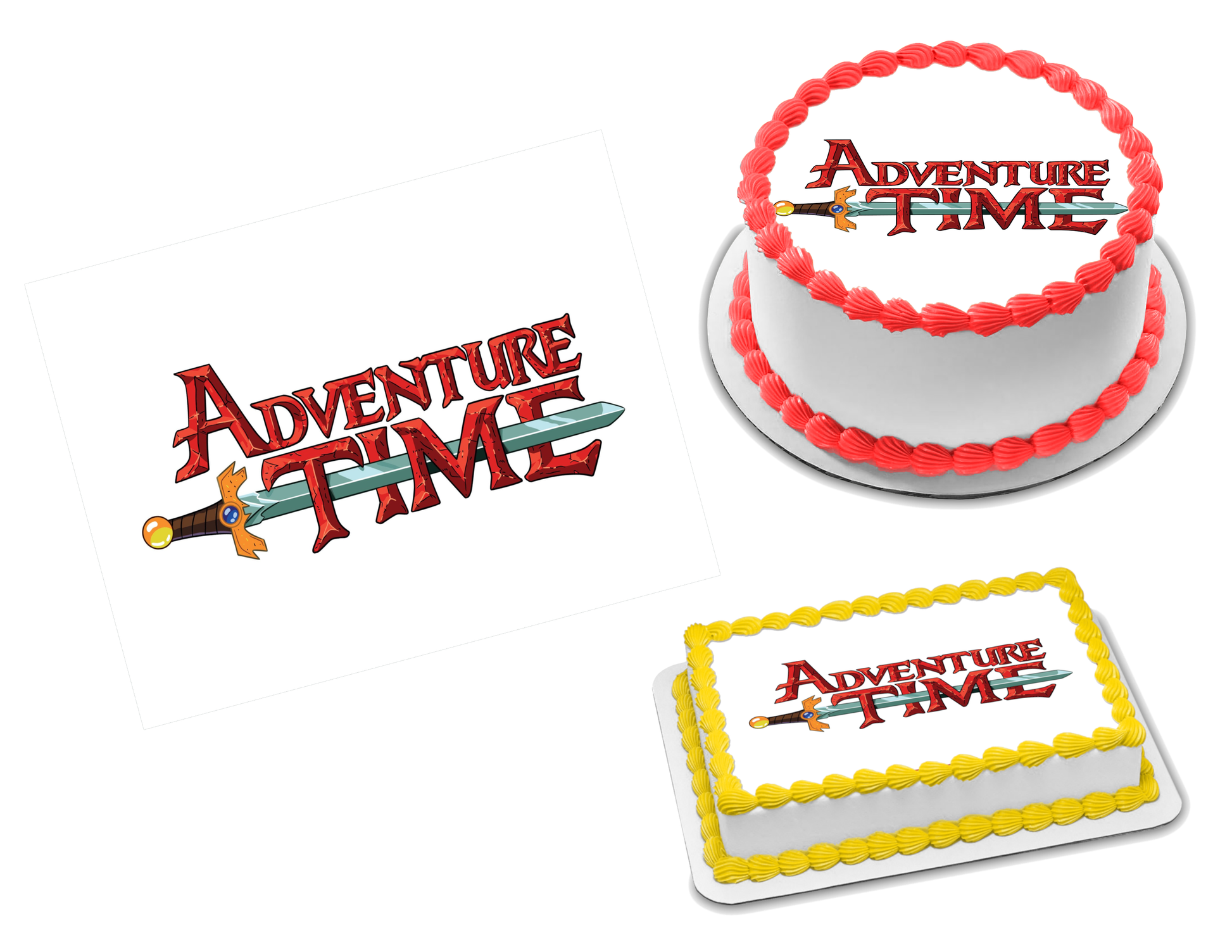 Adventure Time Edible Image Frosting Sheet #12 Topper (70+ sizes)