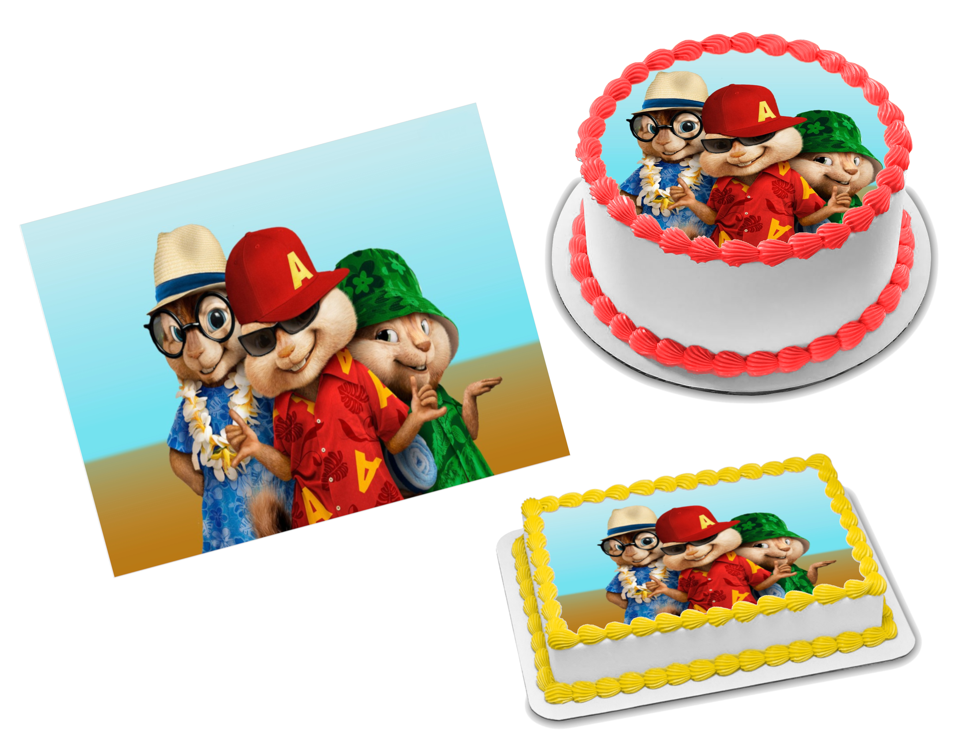 Alvin and the Chipmunks Edible Image Frosting Sheet #12 Topper (70+ sizes)