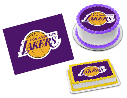 Los Angeles Lakers Edible Image Frosting Sheet #12 (70+ sizes)