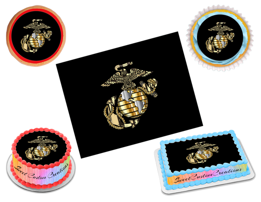 Marine Corps Edible Image Frosting Sheet #12 (70+ sizes)