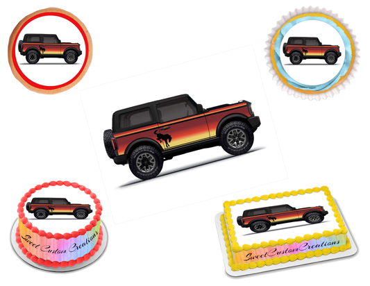 Ford Bronco Edible Image Frosting Sheet #12 (70+ sizes)