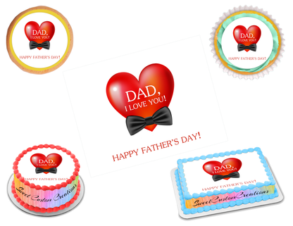 Father's Day Edible Image Frosting Sheet #12 Topper (70+ sizes)