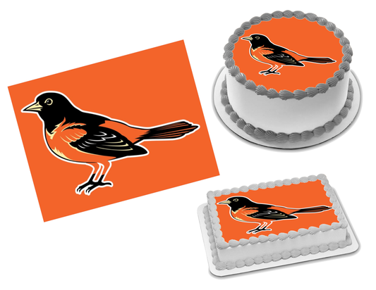 Baltimore Orioles Edible Image Frosting Sheet #12Z Topper (70+ sizes)