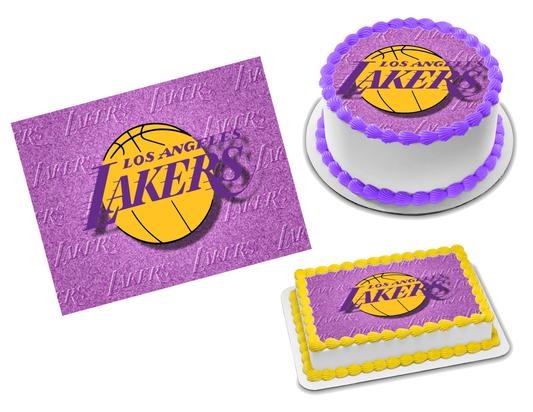 Los Angeles Lakers Edible Image Frosting Sheet #13 (70+ sizes)