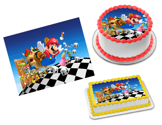 Super Mario Brothers Edible Image Frosting Sheet #13 (70+ sizes)