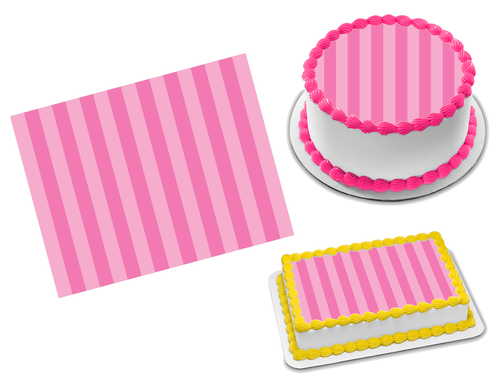 Victoria's Secret Pink Edible Image Frosting Sheet #13 (70+ sizes)