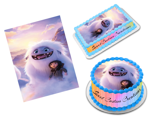 Abominable Edible Image Frosting Sheet #13 Topper (70+ sizes)