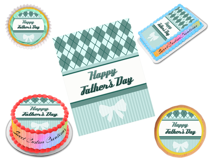 Father's Day Edible Image Frosting Sheet #13 Topper (70+ sizes)