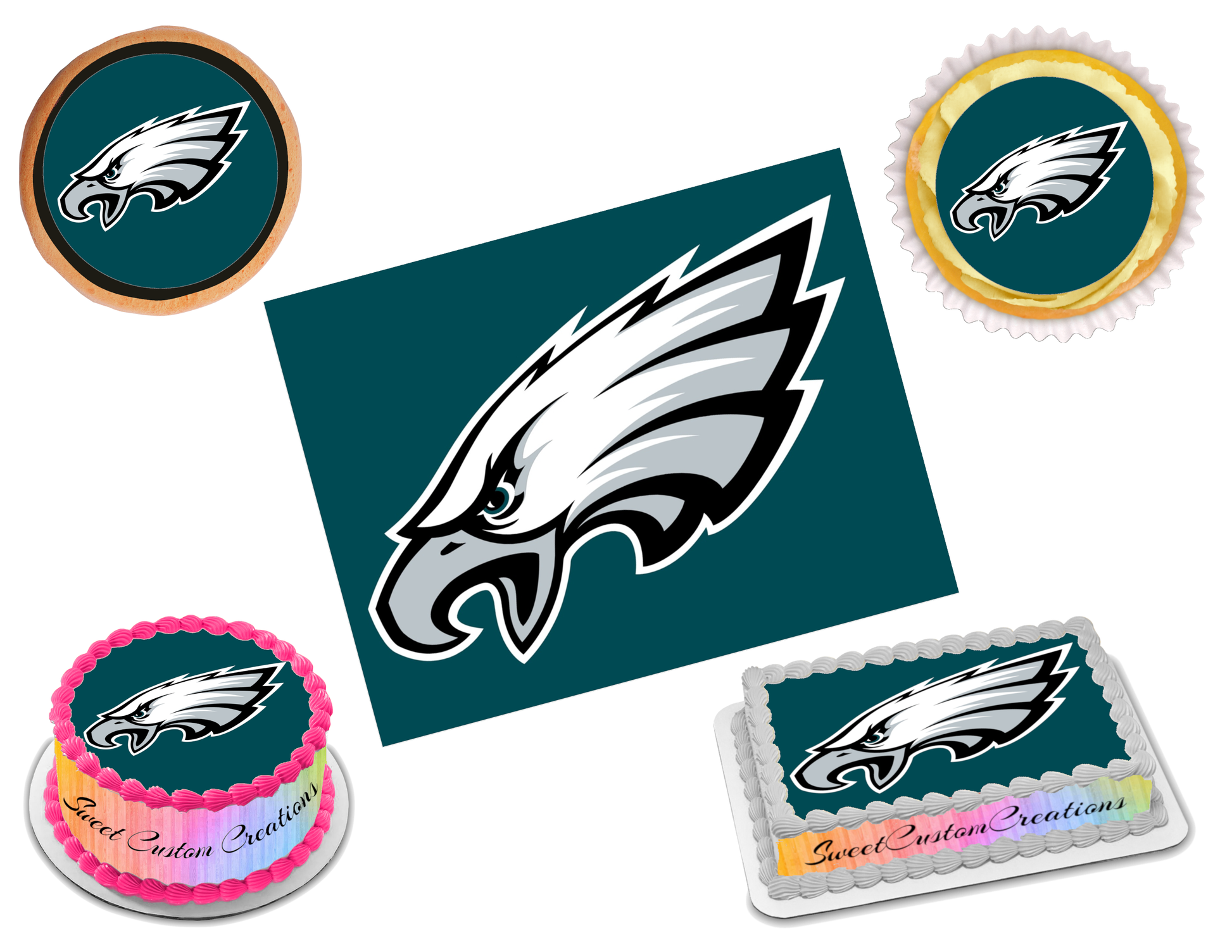 Philadelphia Eagles Edible Image Frosting Sheet #13 (70+ sizes)