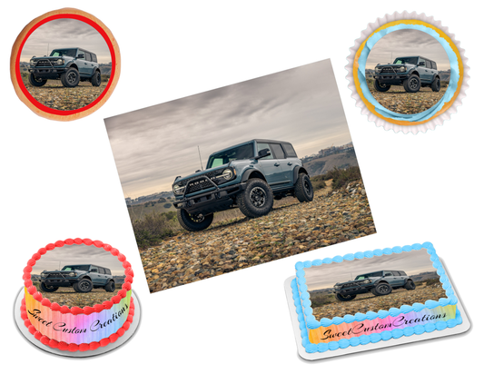 Ford Bronco Edible Image Frosting Sheet #13 (70+ sizes)