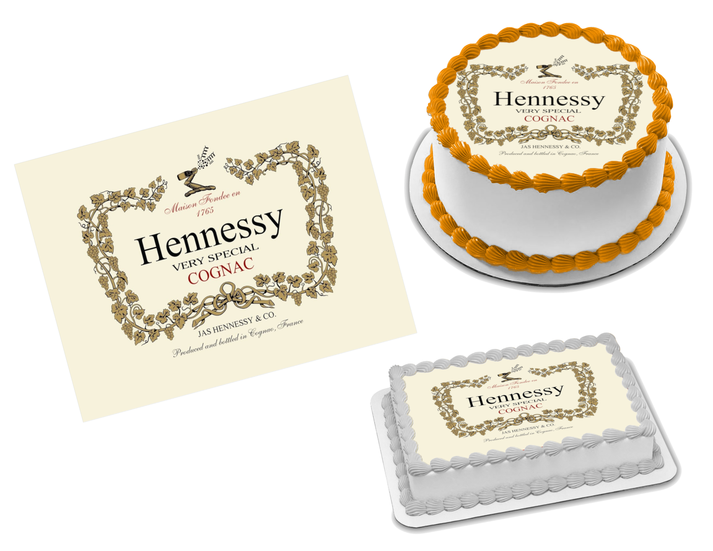 Hennessy Edible Image Frosting Sheet #14 (70+ sizes)