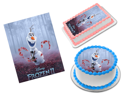 Frozen 2 Olaf Edible Image Frosting Sheet #14 Topper (70+ sizes)