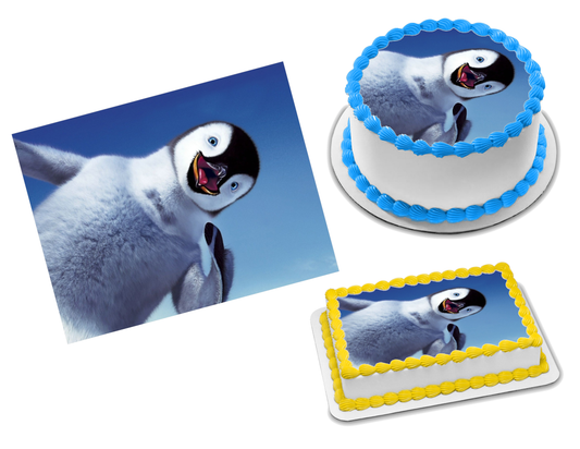 Hoja de glaseado con imagen comestible Happy Feet #14 (más de 70 tamaños)