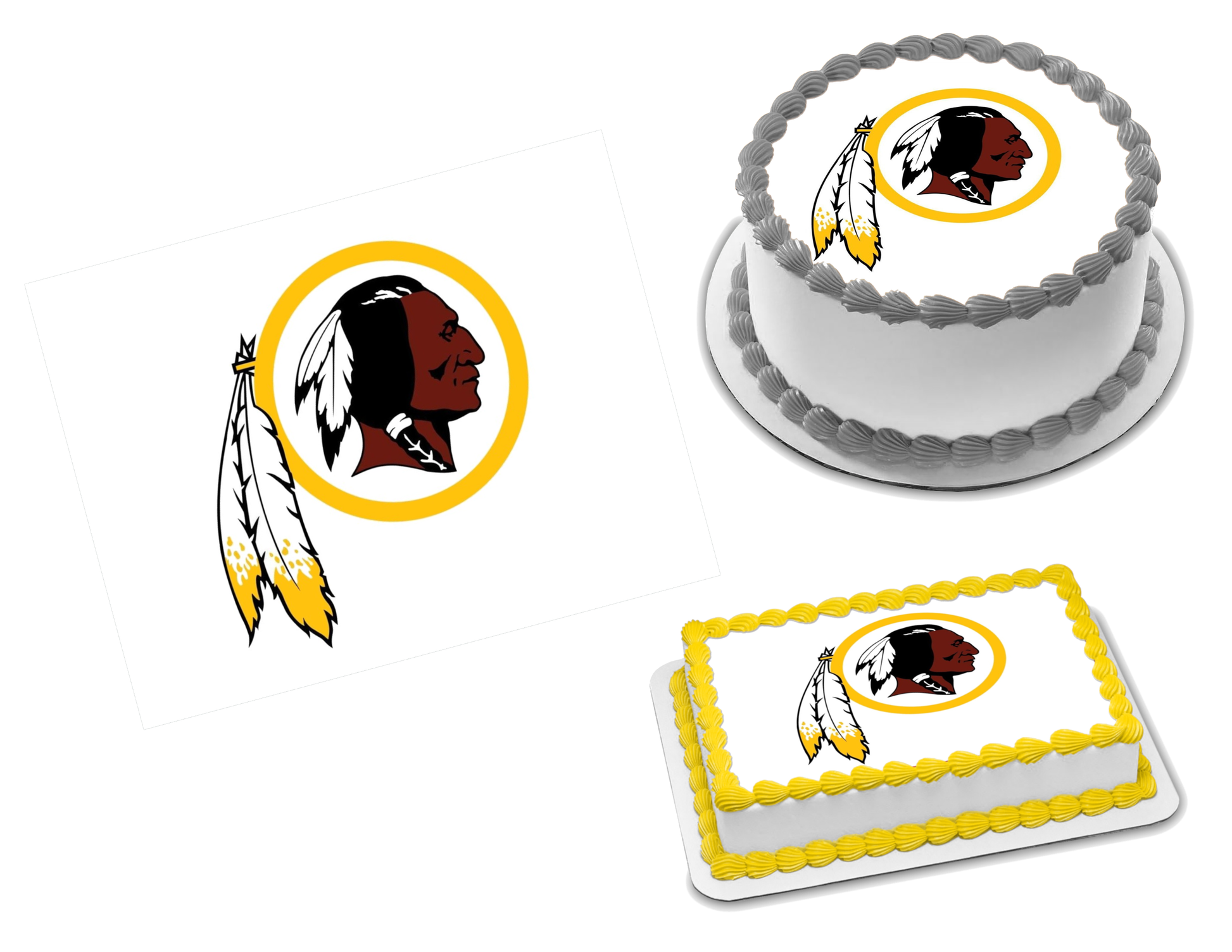 Washington Football Team Edible Image Frosting Sheet #14 (70+ sizes)